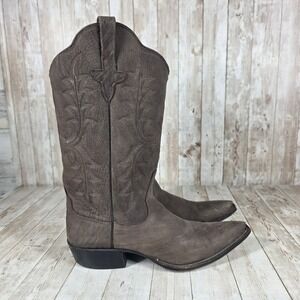 Rios‎ of Mercedes Women's Western Cowboy Boots Brown Leather Snip Toe Size 7.5